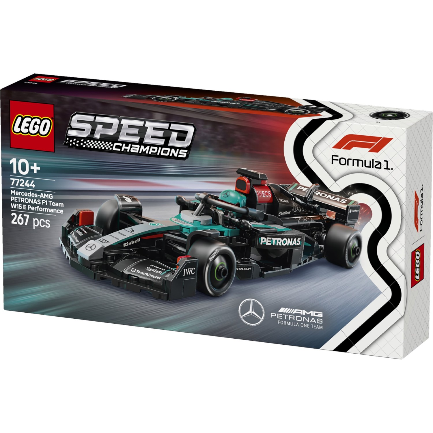 Kocke Speed Champions Dirkalni avtomobil Mercedes-AMG F1® W15 77244 Kocke Speed Champions Dirkalni avtomobil Mercedes-AMG F1® W15 77244