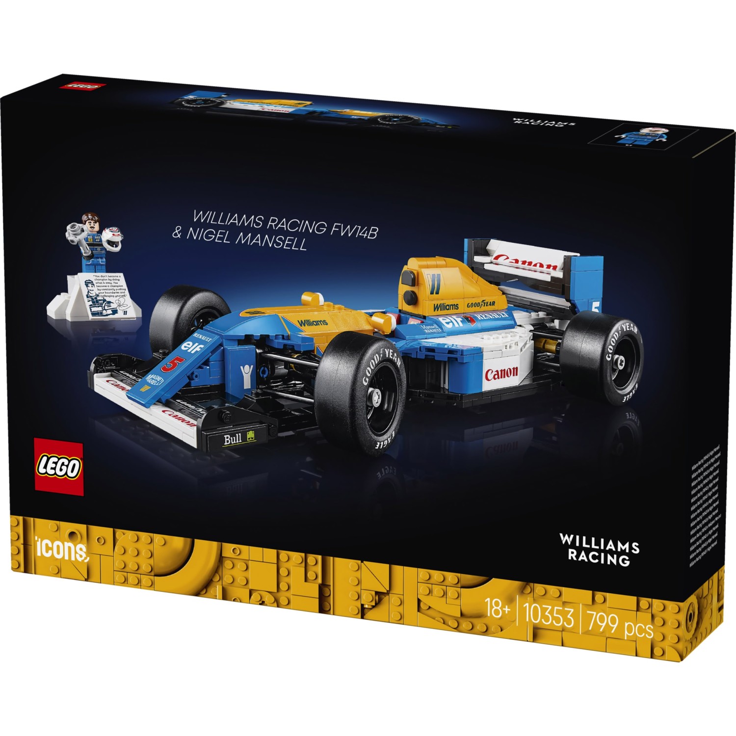 Kocke Icons Williams Racing FW14B in Nigel Mansell 10353
