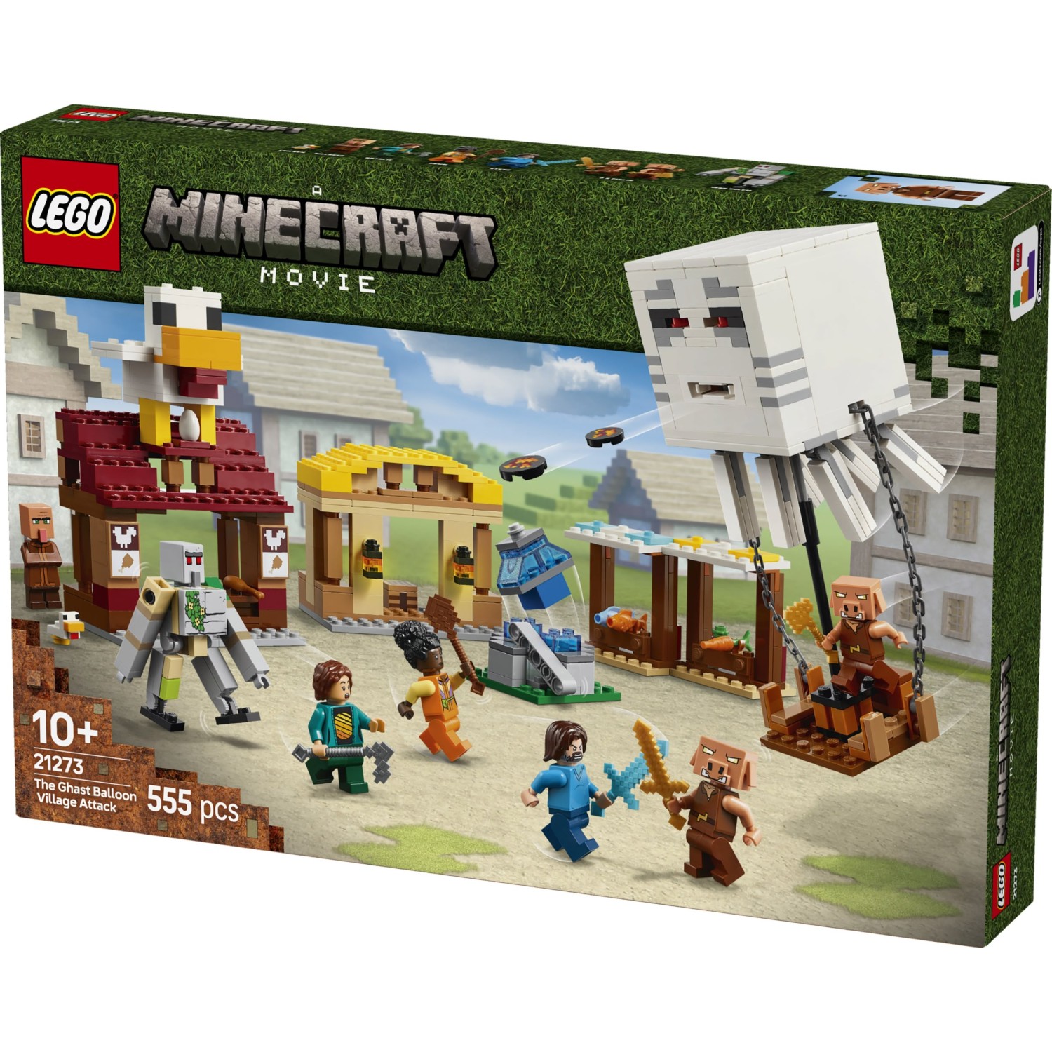 Kocke Minecraft Ghast Balon napada selo 21273 Kocke Minecraft Ghast Balon napada selo 21273