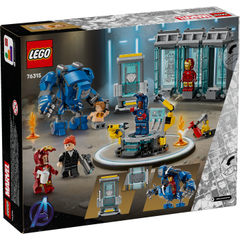 Kocke Super Heroes Iron Manov laboratorij: Dvorana oklepov 76315