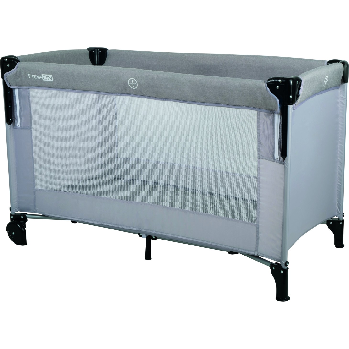 Prenosna postelja DOUBLE z dvojnim dnom in pomično stranico