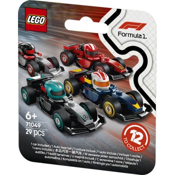 Kocke Minifigures Zbirateljski dirkalniki F1 71049