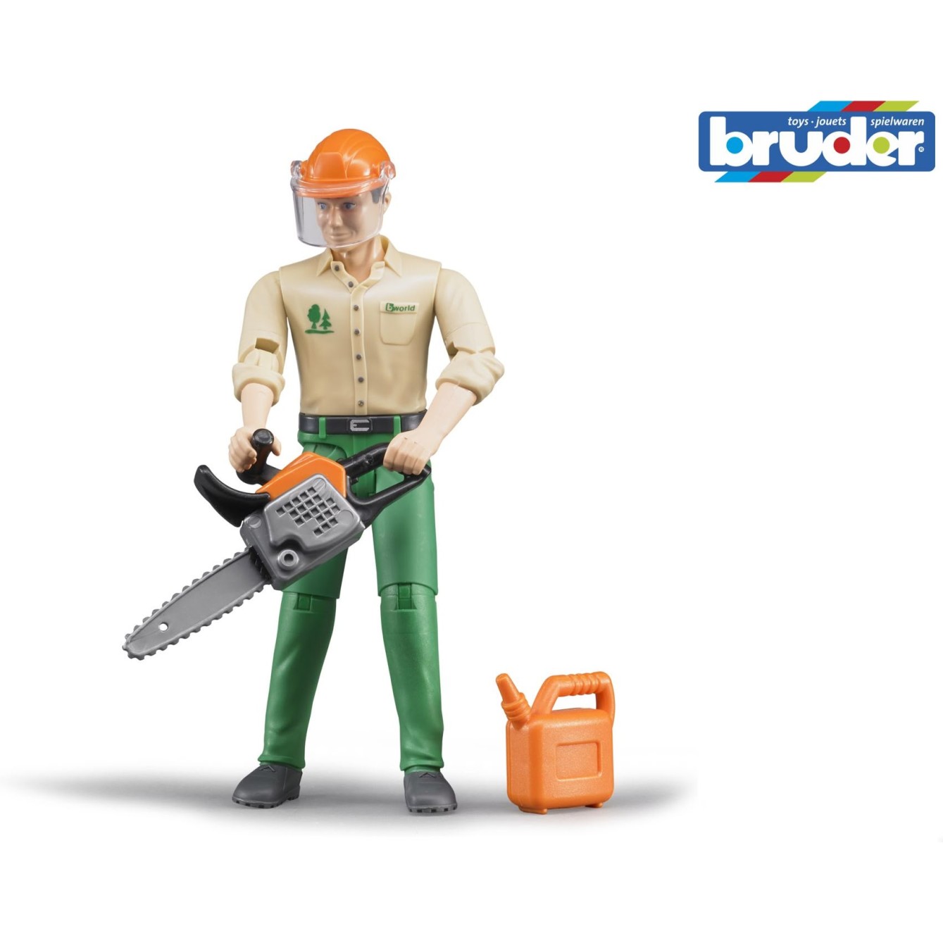 Bruder BW gozdni delavec z dodatki