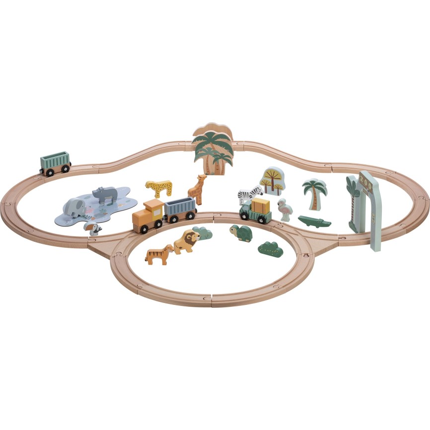 Free 2 Play željeznica drvena s vlakovima i životinjskim prijateljima Free 2 Play željeznica drvena s vlakovima i životinjskim prijateljima