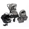 FreeON otroški voziček 3v1 COMFORT Grey