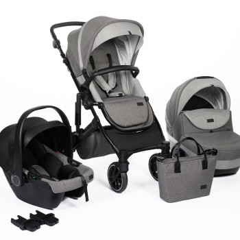 FreeON otroški voziček 3v1 COMFORT Grey