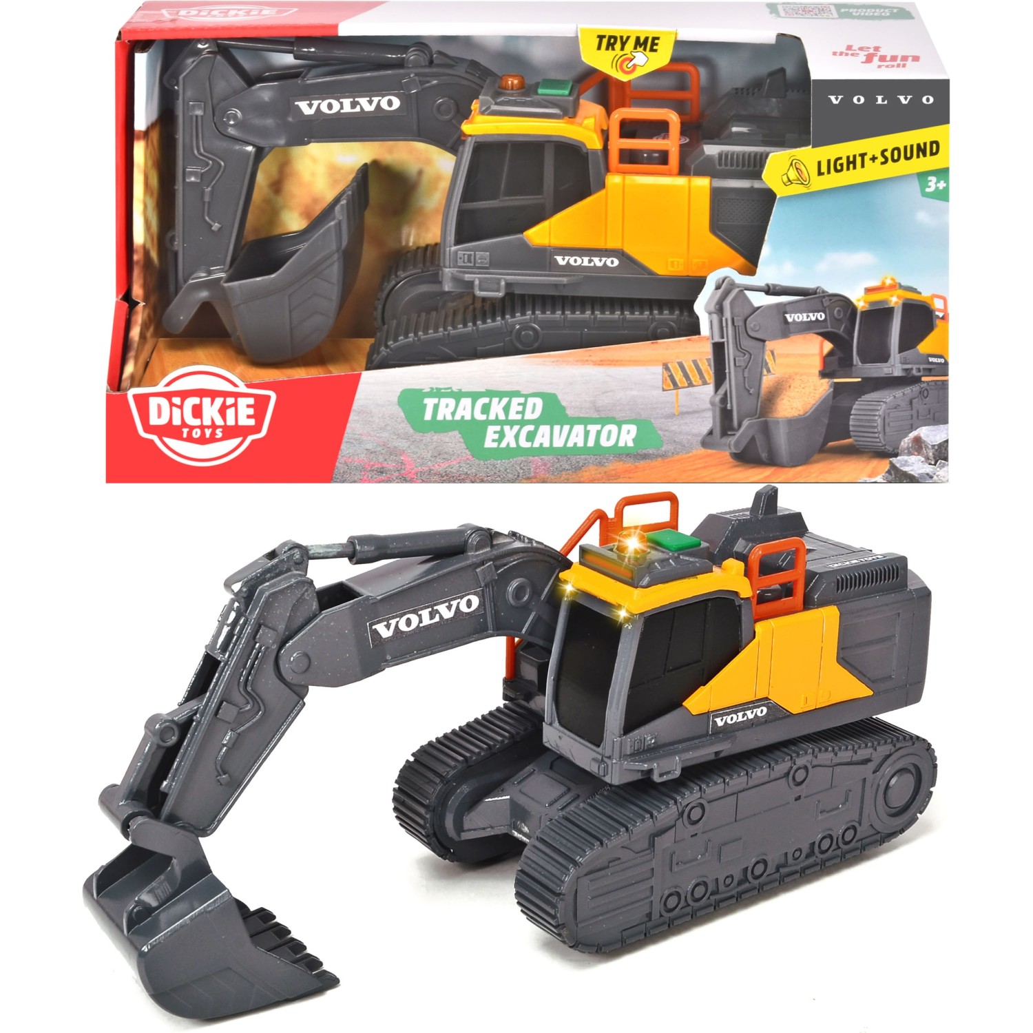 Dickie delovno vozilo bager goseničar Volvo, 23 cm