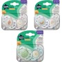 Tommee Tippee tolažilna duda - silikon , nočna, 18-36m, sort, 2/1