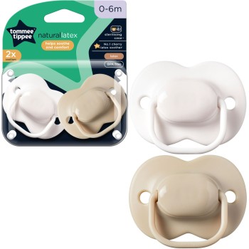 Tommee Tippee tolažilna duda - lateks , cherry, 0-6m, 2/1