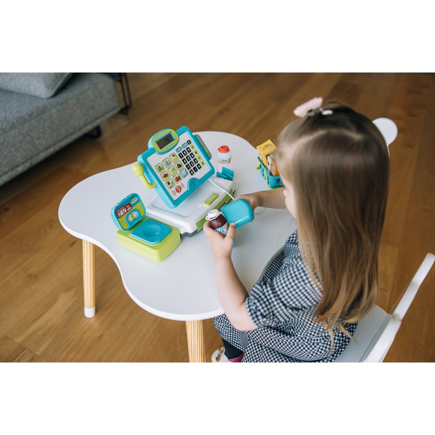 Free 2 Play Blagajna  z mikrofonom, tehtnico, čitalcem in dodatki