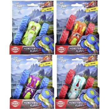 Dickie vozilo Monster Flippy 10 cm, 4 sort