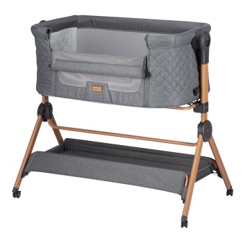Obposteljna posteljica Nest&Feed in stolček za hranjenje 2 v 1 grey