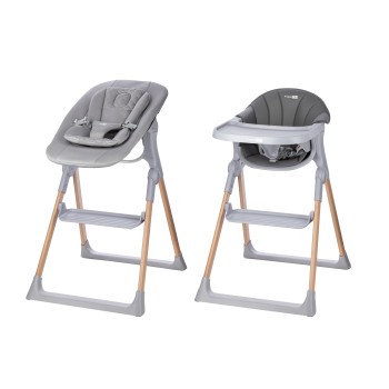 FreeON stol za hranjenje 2v1 Flexi Grow grey