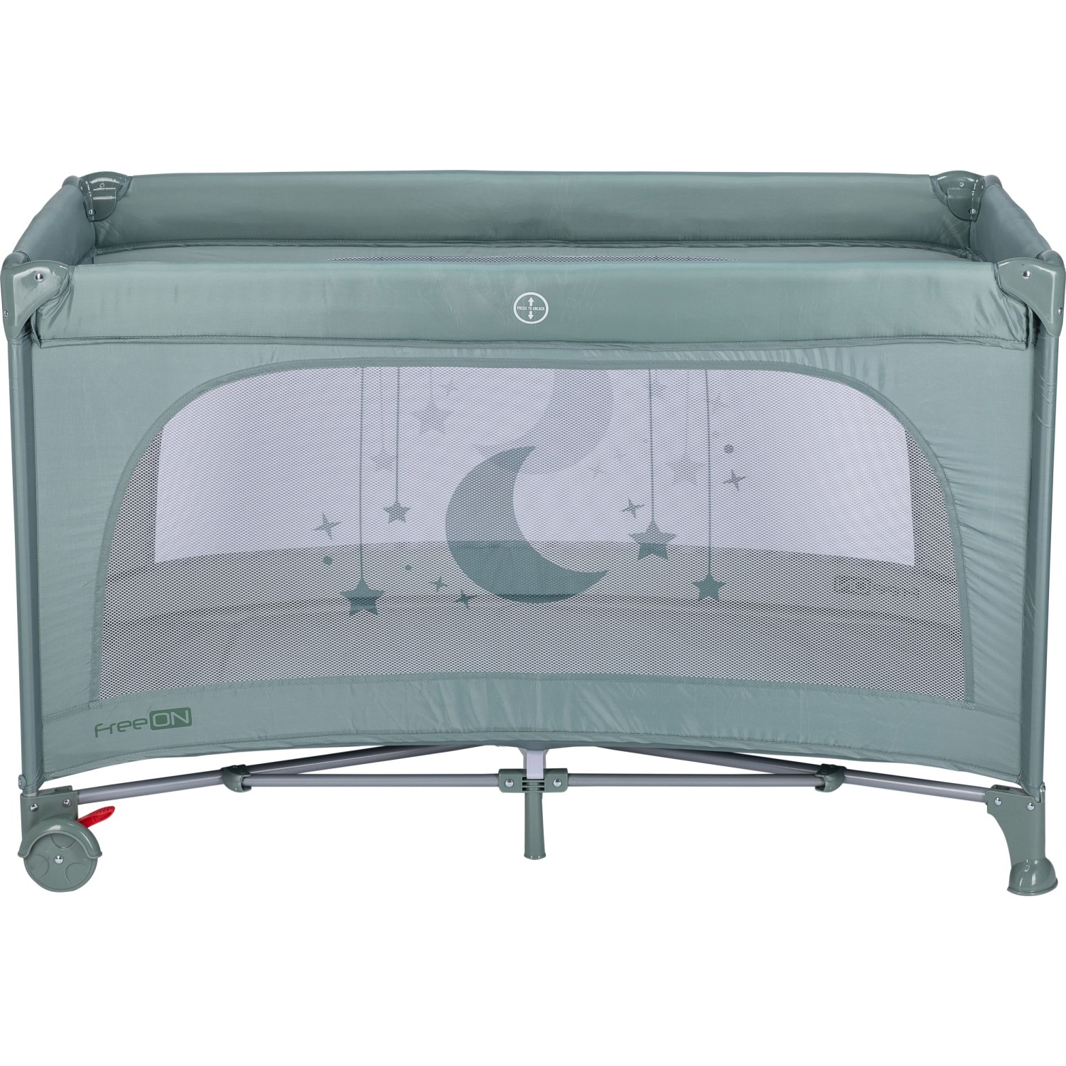 FreeON prijenosna krevetac Nook s otvorom green