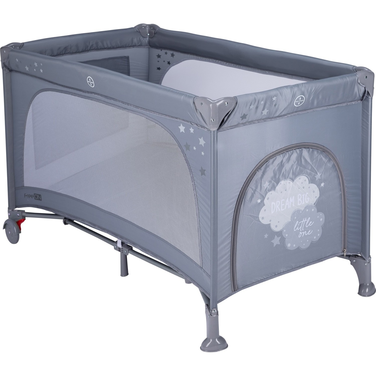 FreeON prijenosna krevetac Nook s otvorom gray