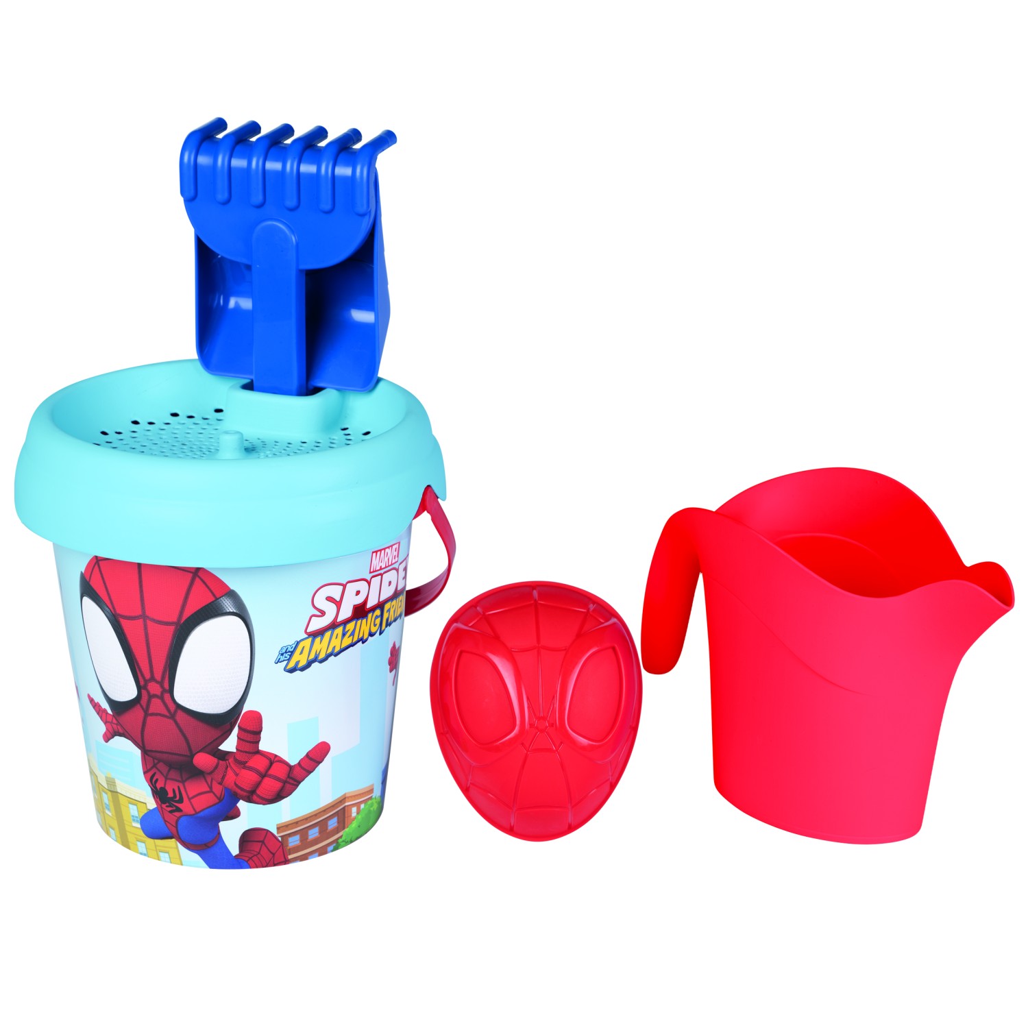 Smoby vedro set Spidey Garnished Bucket s kanglico velikost 18 cm