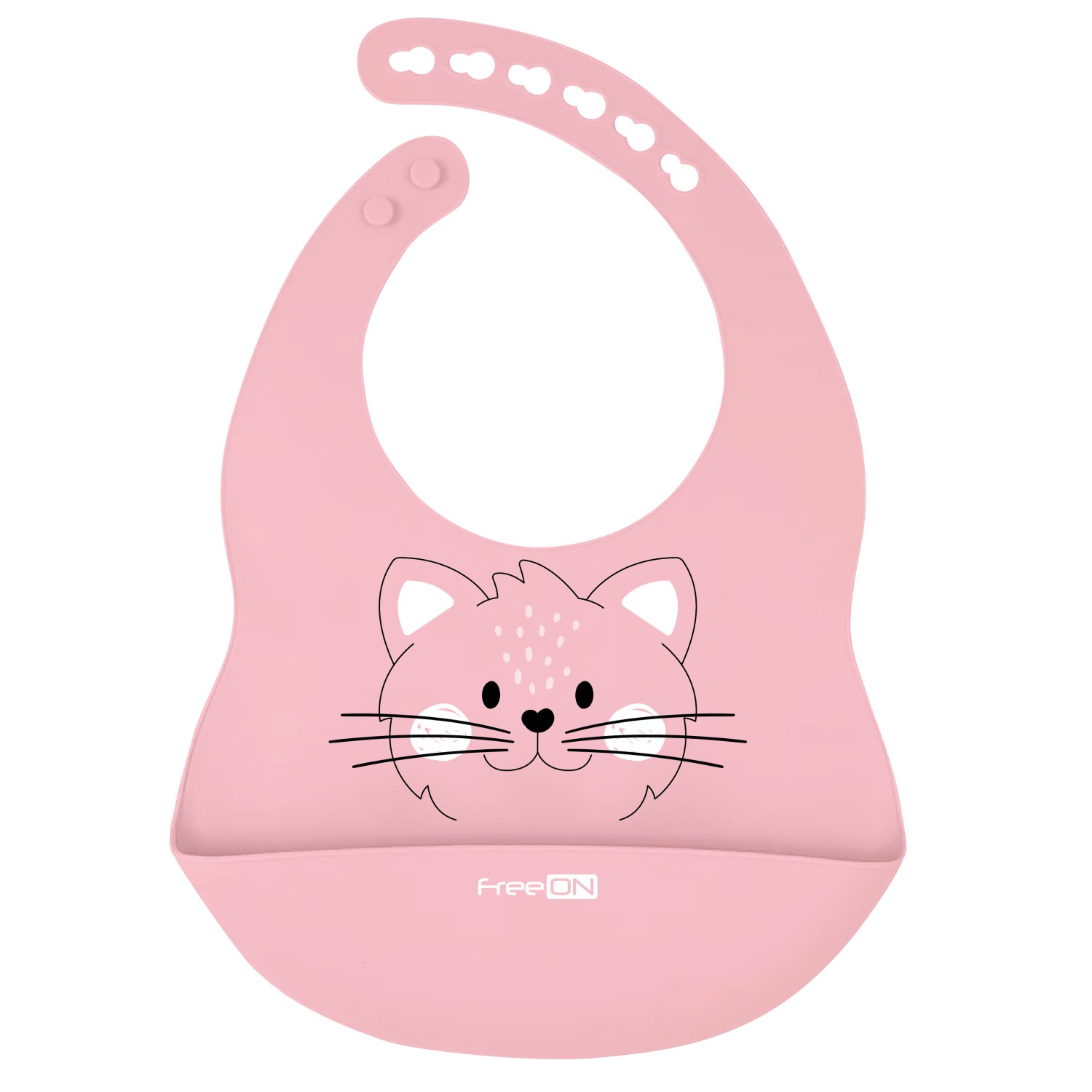 Slinček silikonski Kitty Pink Slinček silikonski Kitty Pink