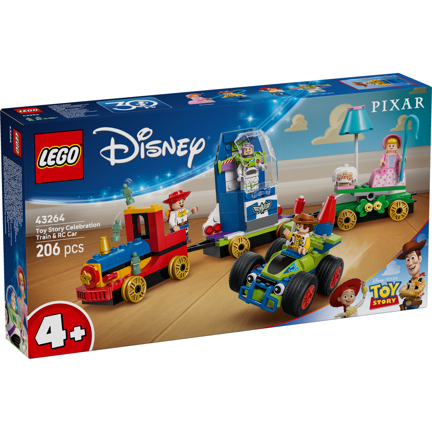 Kocke Disney Pixar Praznovanje Sveta igrač - Vlak in avtomobilček 43264