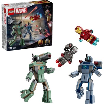 Lego Super Heroes Iron Man in War Machine proti dronom Hammer 76320