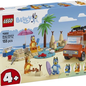 Kocke Bluey - Blueyjina plaža in izlet z družinskim avtomobilom 11202