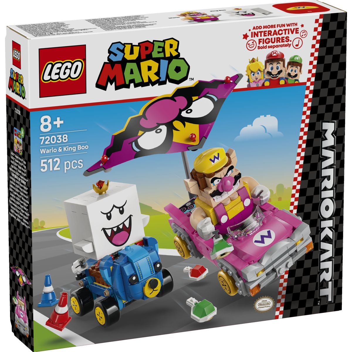 Lego Super Mario Kart – Wario & King Boo 72038