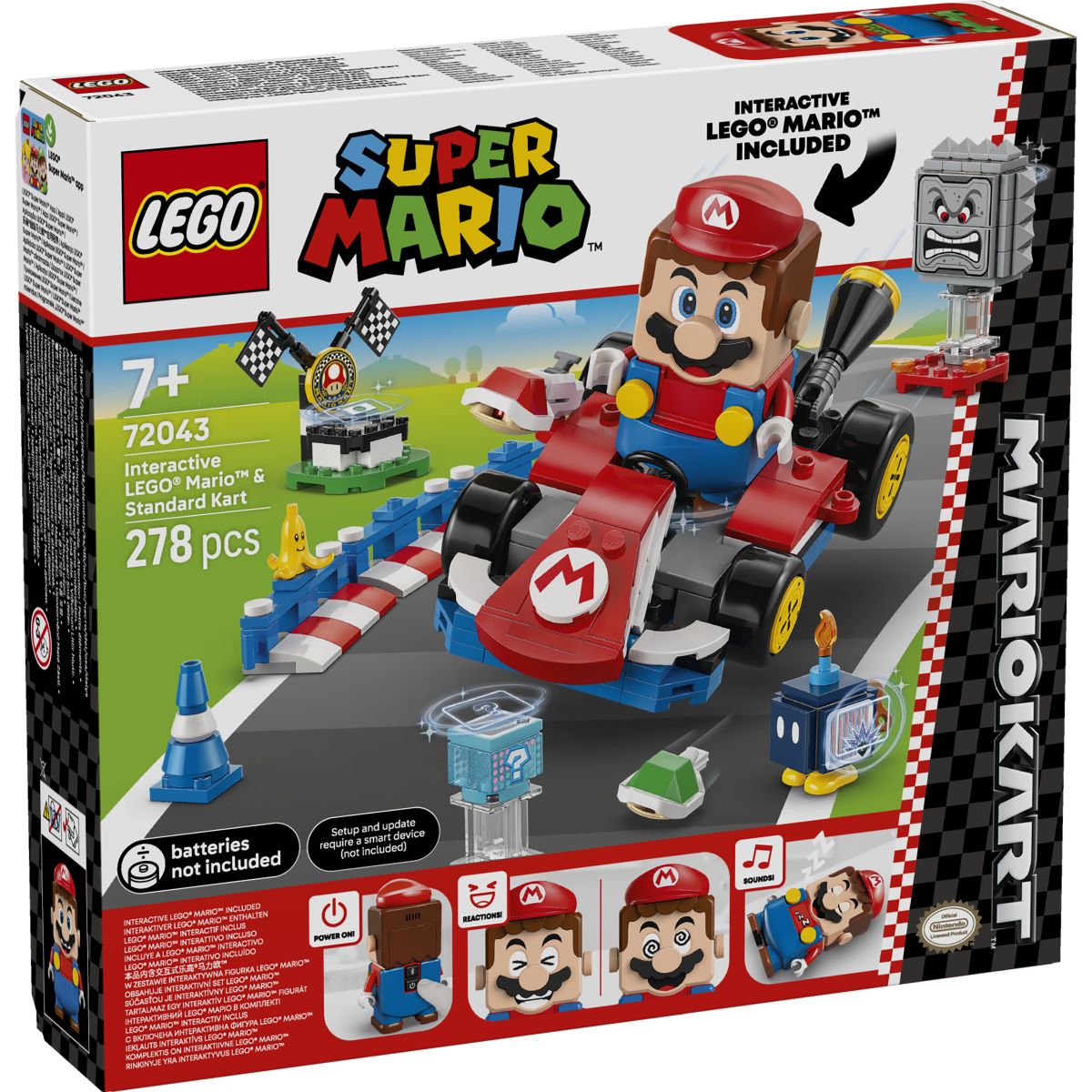 Kocke Super Mario Kart – Interaktivni Lego Mario & Standard Kart 72043
