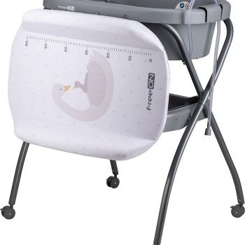 FreeON stojalo z banjico Swan in s previjalno podlogo Grey