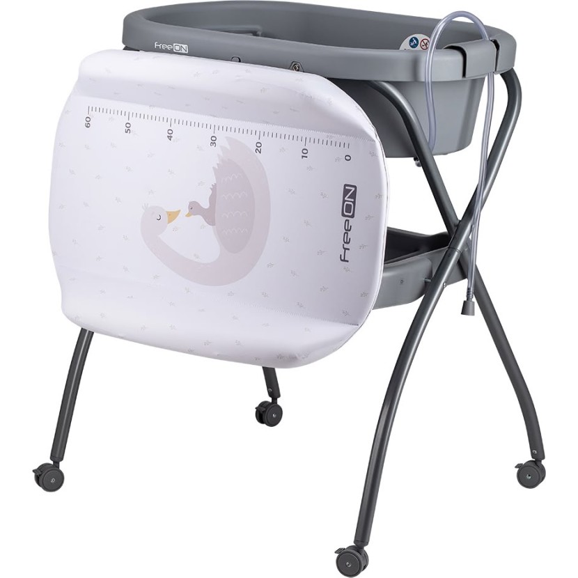 Stojalo z banjico Swan in s previjalno podlogo Grey