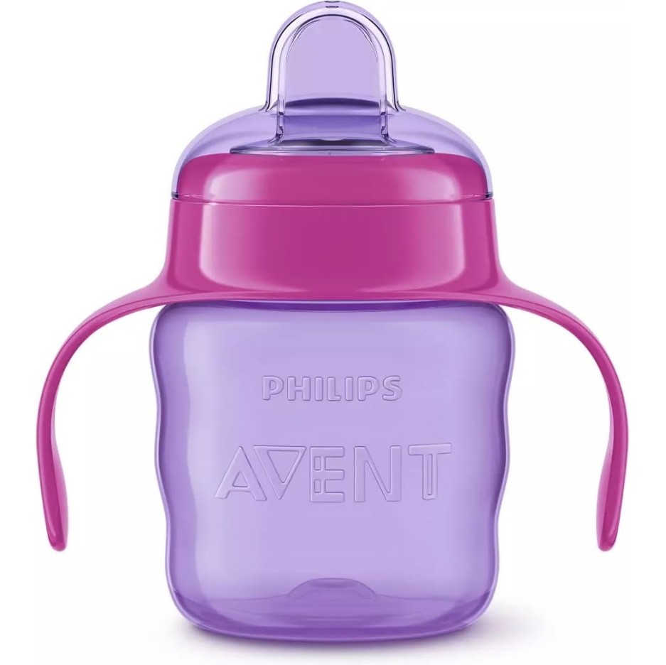 Lonček z ustnikom 200ml, 6m+, Ž rose - SCF551/03