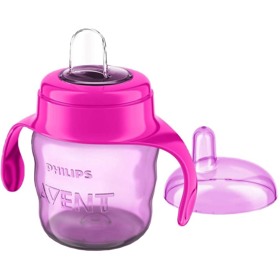 Lonček z ustnikom 200ml, 6m+, Ž rose - SCF551/03