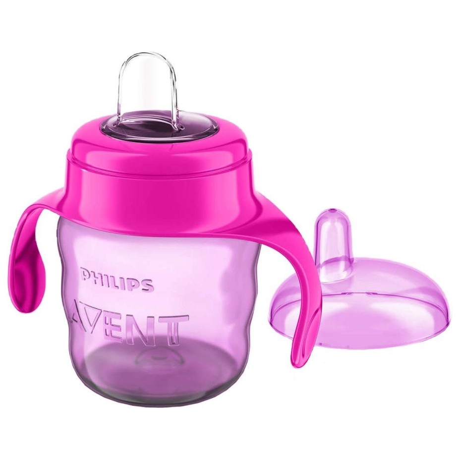 Lonček z ustnikom 200ml, 6m+, Ž rose - SCF551/03