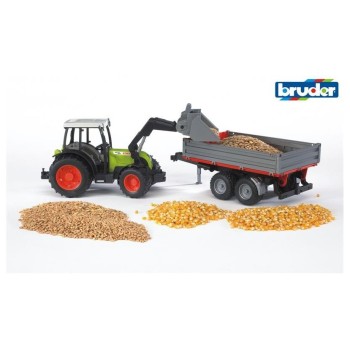 BRUDER traktor Class Nectis s prikolico 02112