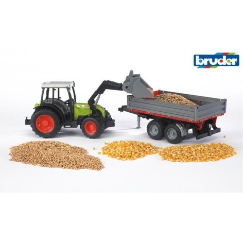 BRUDER traktor Class Nectis s prikolico 02112