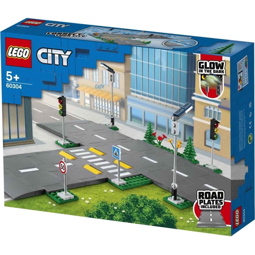 Lego kocke City Plošče za cesto 60304
