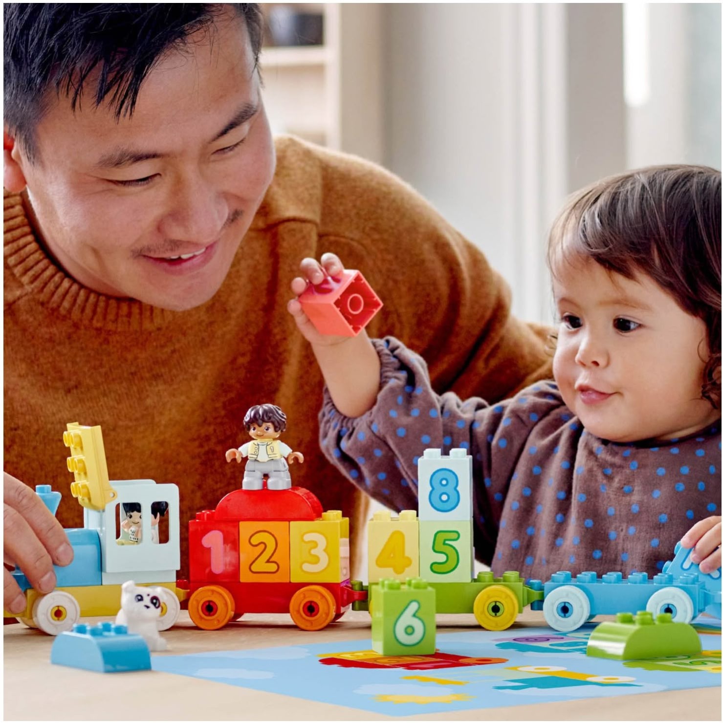 Lego kocke Duplo Številski vlak - učimo se šteti 10954