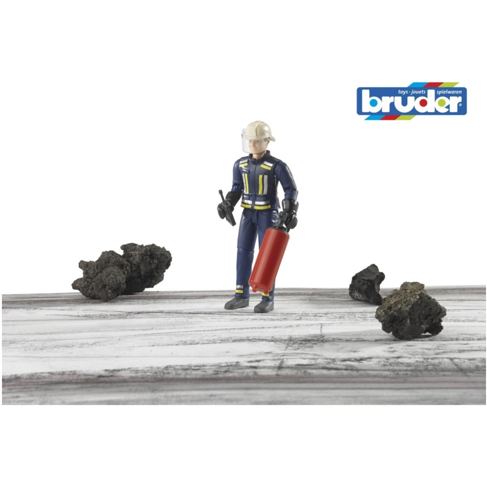 Bruder BW gasilec figura z dodatki 60100