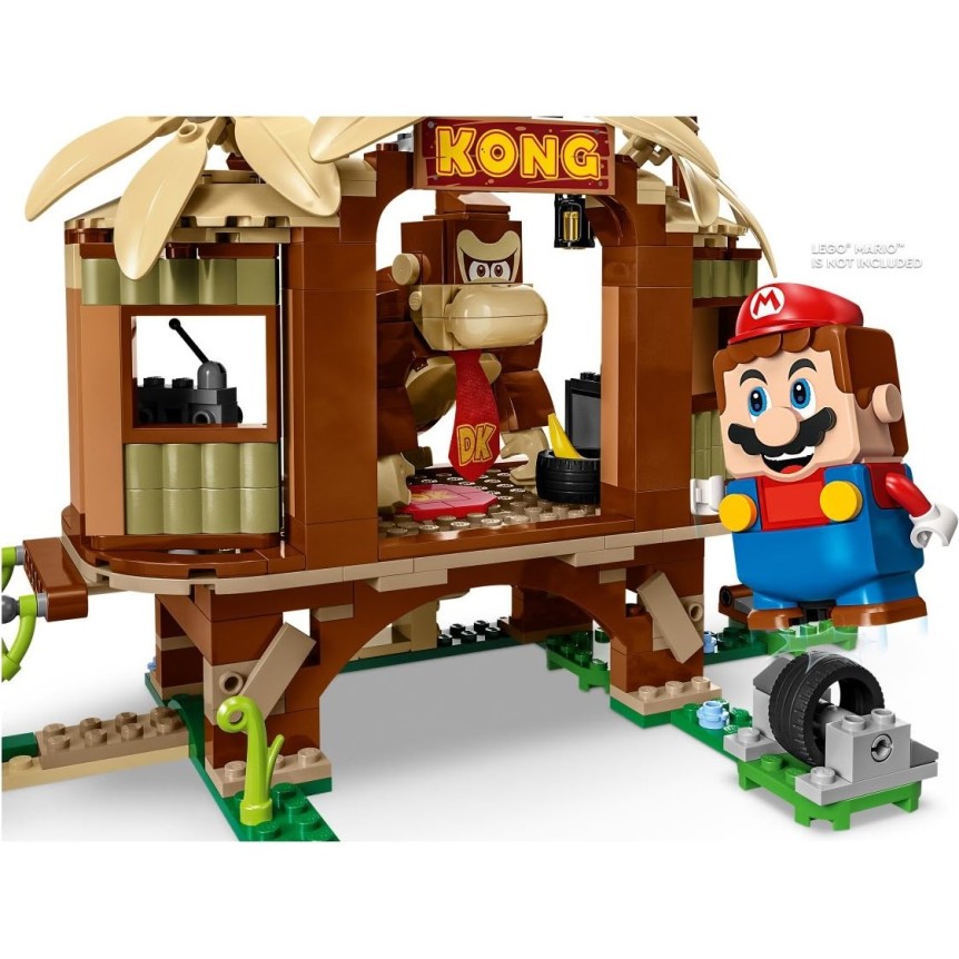 Lego kocke Super Mario Razširitveni komplet Donkey Kongova hiša na drevesu 71424