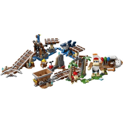 Lego kocke Super Mario Razširitveni komplet Diddy Kongova vožnja z rudniškim vozičkom 71425