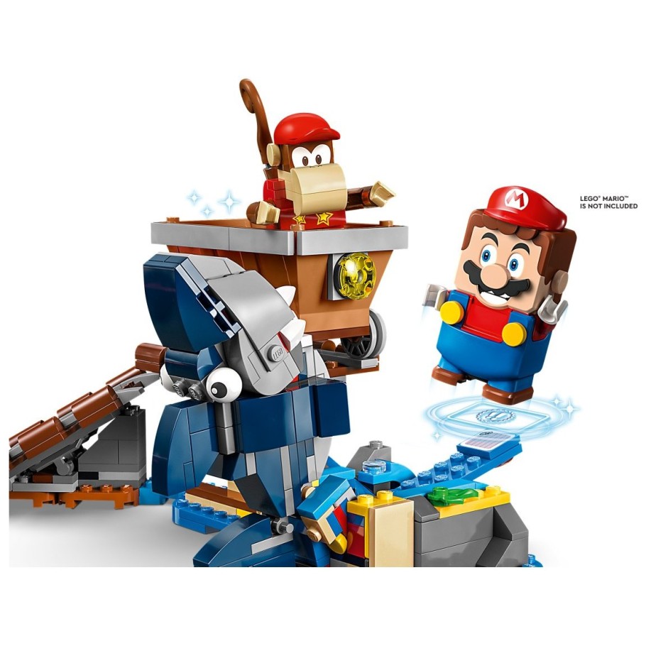 Lego kocke Super Mario Razširitveni komplet Diddy Kongova vožnja z rudniškim vozičkom 71425