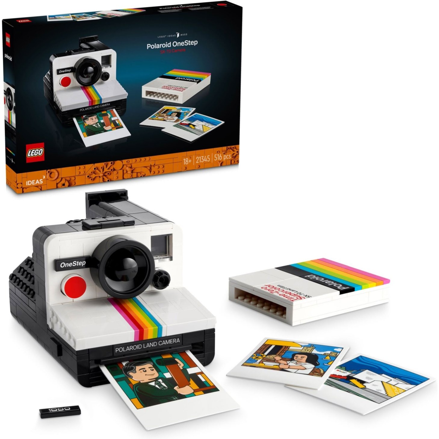 Lego kocke Ideas Fotoaparat Polaroid OneStep SX-70 21345