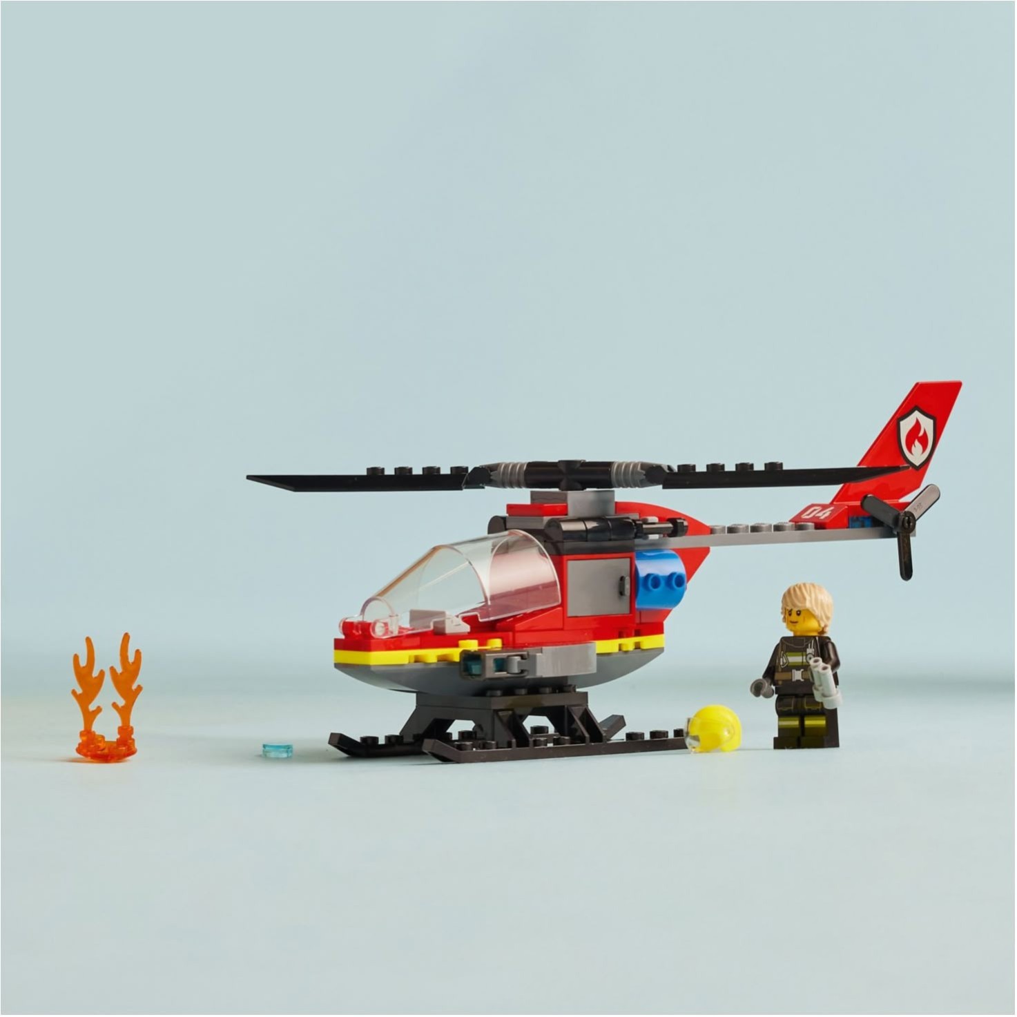 Lego kocke City Helikopter za reševanje iz požarov 60411