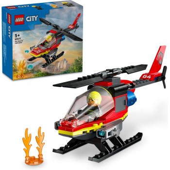 Lego kocke City Helikopter za reševanje iz požarov 60411