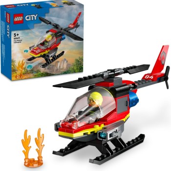 Lego kocke City Helikopter za reševanje iz požarov 60411