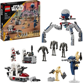 Lego kocke Star Wars Bojni komplet: klonirani vojnik i bojni droid 75372