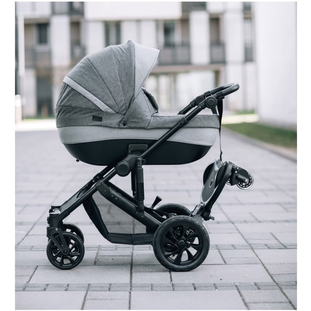 Buggyboard sa sjedalom i ručkom Black