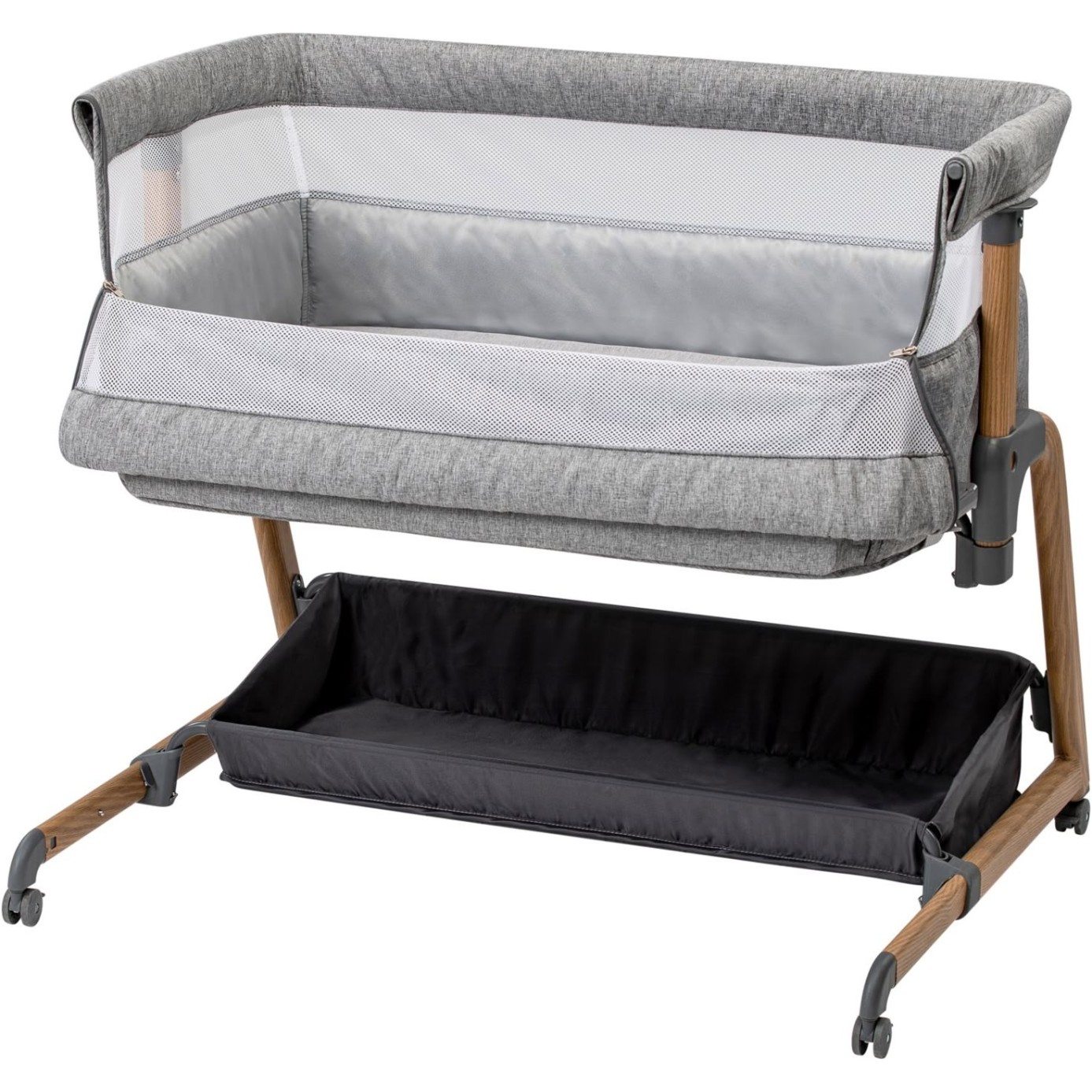 Obposteljna posteljica BLISS s predalom grey