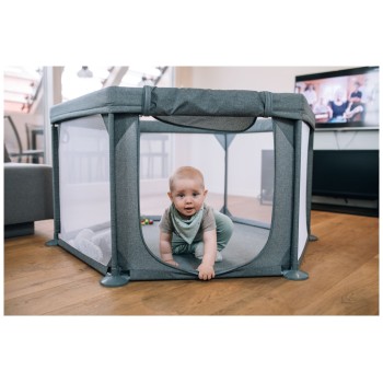 Stajica Hexagon šestkotna Grey Antracit