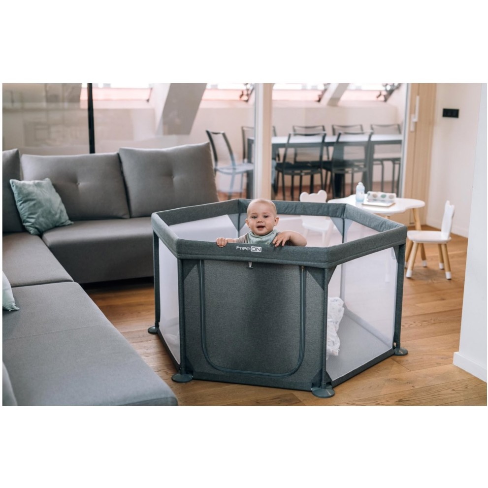 Stajica Hexagon šestkotna Grey Antracit