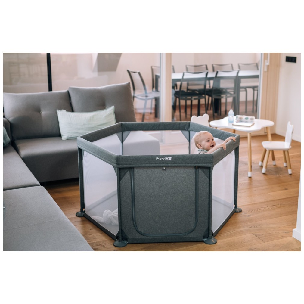 Stajica Hexagon šestkotna Grey Antracit