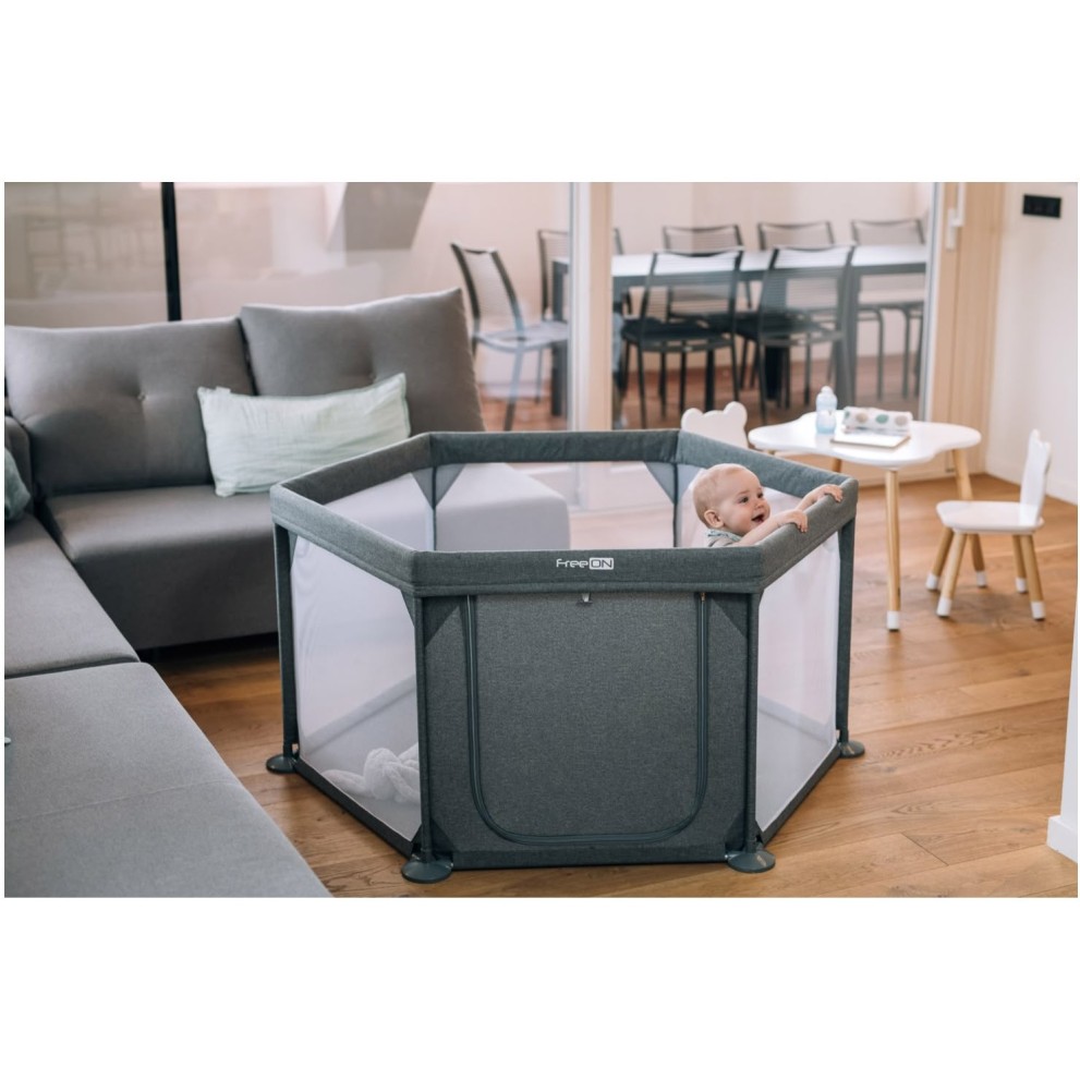 Stajica Hexagon šestkotna Grey Antracit